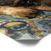 Rusty the Poodle Poster (Ecke)