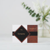 Rusty Tile Business Card Visitenkarte (Stehend Vorderseite)