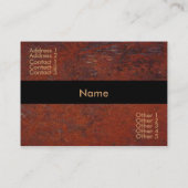 Rusty Tile Business Card Visitenkarte (Rückseite)