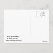 Rusty-tipped Butterfly Postcard von Maria Williams Postkarte (Rückseite)