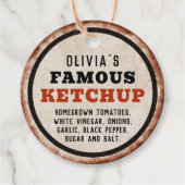 Rusty-Tomate-Ketschup-Tag Geschenkanhänger (Vorderseite)