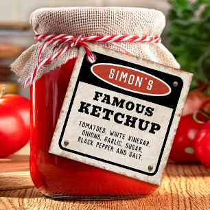 Rusty-Tomate-Ketschup-Tag Geschenkanhänger