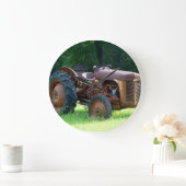 Rusty Tractor Clock Große Wanduhr (Zuhause)