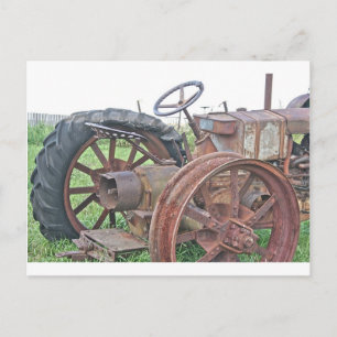 Rusty Tractor Postkarte