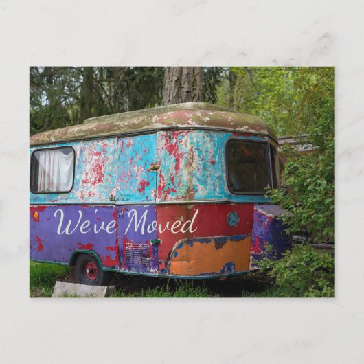 Rusty Trailer, den wir umgezogen haben Postkarte (Vorderseite)