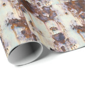 Rusty Train Wagon Peeling Paint Geschenkpapier (Rolleneckpunkt)