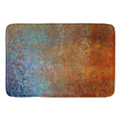 Rusty, Verdigris, Grunge Steampunk Badematte (Vorderseite)