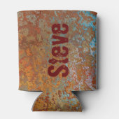 Rusty, Verdigris, Grunge Steampunk Dosenkühler (Rückseite)