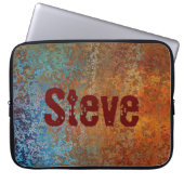 Rusty, Verdigris, Grunge Steampunk Laptopschutzhülle (Vorderseite)