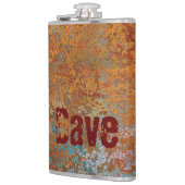 Rusty, Verdigris, Grunge Steampunk Personalisiert Flachmann (Links)