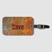 Rusty, Verdigris, Grunge Steampunk Personalisiert  Gepäckanhänger (Vorderseite (Horizontal))