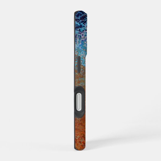 Rusty, Verdigris, Grunge Steampunk Personalisiert iPhone 16 Hülle (Rechte Seite)