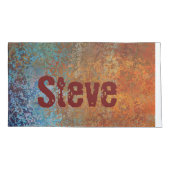 Rusty, Verdigris, Grunge Steampunk Personalisiert Kissenbezug (Rückseite)