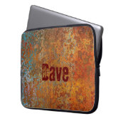 Rusty, Verdigris, Grunge Steampunk Personalisiert Laptopschutzhülle (Vorderseite Links)