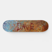 Rusty, Verdigris, Grunge Steampunk Personalisiert Skateboard (Horizontal)