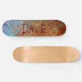 Rusty, Verdigris, Grunge Steampunk Personalisiert Skateboard (Horizontal)