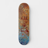 Rusty, Verdigris, Grunge Steampunk Personalisiert Skateboard (Vorderseite)