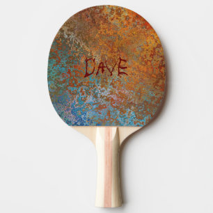 Rusty, Verdigris, Grunge Steampunk Personalisiert Tischtennis Schläger