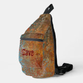 Rusty, Verdigris, Grunge Steampunk Personalized Crossbody Bag (Rechte Ecke)