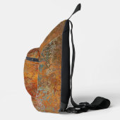 Rusty, Verdigris, Grunge Steampunk Personalized Crossbody Bag (Rechts)