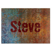 Rusty, Verdigris, Grunge Steampunk Schneidebrett (Vorderseite)