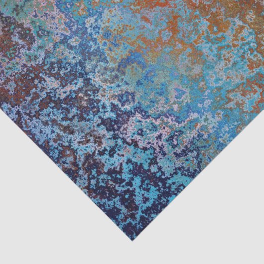 Rusty, Verdigris, Grunge Steampunk Seidenpapier (Detail)