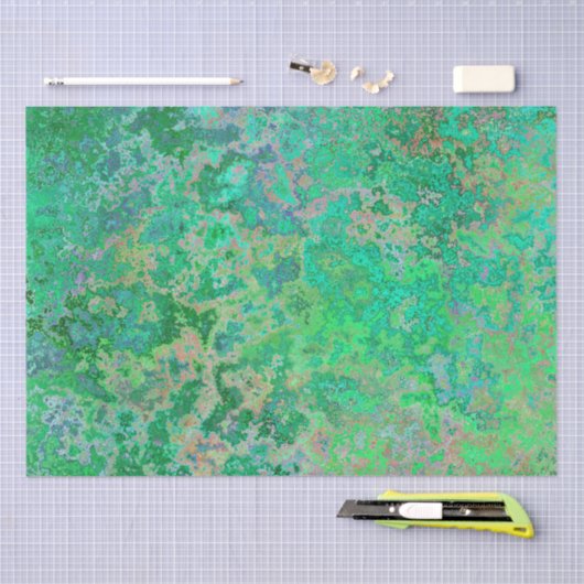 Rusty, Verdigris, Grunge Steampunk Seidenpapier (Handwerk)