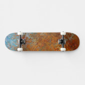 Rusty, Verdigris, Grunge Steampunk Skateboard (Horizontal)