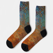 Rusty, Verdigris, Grunge Steampunk Socken (Linkes Detail)