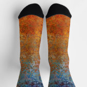 Rusty, Verdigris, Grunge Steampunk Socken (Oben)