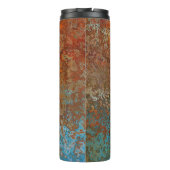 Rusty, Verdigris, Grunge Steampunk Thermosbecher (Rückseite)