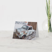 Rusty Vintage Auto Blankokarte Karte (Vorderseite)