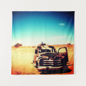 Rusty Vintage Car Wandteppich (Vorderseite)