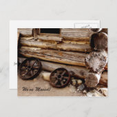 Rusty Wagon Wheels - Neue Adressenankündigung Ankündigungspostkarte (Vorne/Hinten)