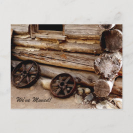 Rusty Wagon Wheels - Neue Adressenankündigung Ankündigungspostkarte