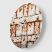 Rusty Wall Große Wanduhr (Winkel)