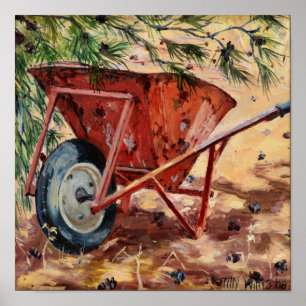 Rusty Wheelbarrow 2009 Poster