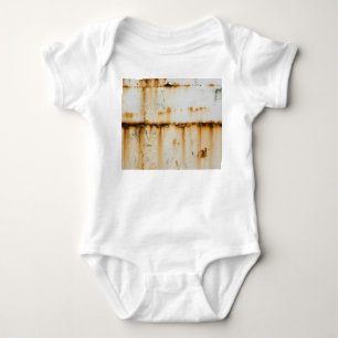 Rusty White Metal: Texturierte Oberfläche Baby Strampler