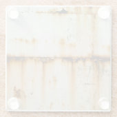 Rusty White Metal: Texturierte Oberfläche Glasuntersetzer (Rückseite)