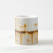 Rusty White Metal: Texturierte Oberfläche Kaffeetasse (Mittel)
