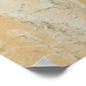 Rusty White Metal: Texturierte Oberfläche Poster (Ecke)