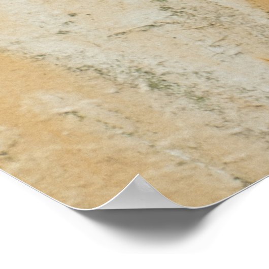 Rusty White Metal: Texturierte Oberfläche Poster (Ecke)