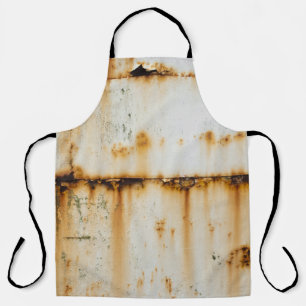 Rusty White Metal: Texturierte Oberfläche Schürze