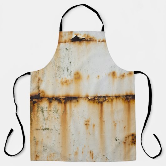 Rusty White Metal: Texturierte Oberfläche Schürze (Vorderseite)