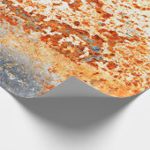 Rusty Zinc Grunge Hintergrund Geschenkpapier (Ecke)