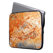 Rusty Zinc Grunge Hintergrund Laptopschutzhülle (Vorderseite Links)