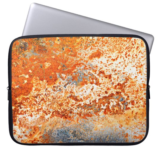 Rusty Zinc Grunge Hintergrund Laptopschutzhülle (Vorderseite)