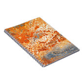 Rusty Zinc Grunge Hintergrund Notizblock (Rechte Seite)