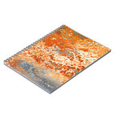 Rusty Zinc Grunge Hintergrund Notizblock (Linke Seite)