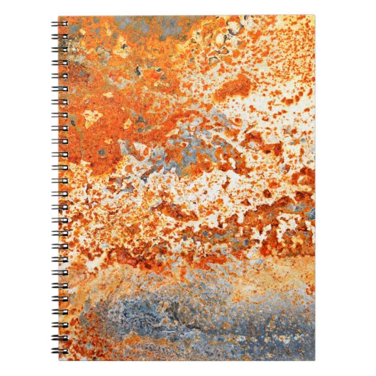 Rusty Zinc Grunge Hintergrund Notizblock (Vorderseite)